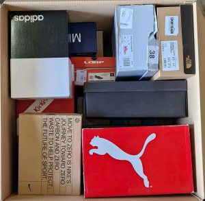 Branded Footwear Wholesale Liquidation Lot – 50 Pairs – Nike, Adidas, Vans & More – Many With Original Boxes at €5 Per Pair